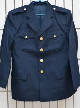 真货87式海藏青服春秋库存干部毛料凡立丁套装军迷怀旧服半全衬