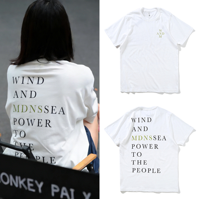 WIND AND SEA余文乐MADNESS联名同款短袖夏季学生情侣纯棉休闲T恤