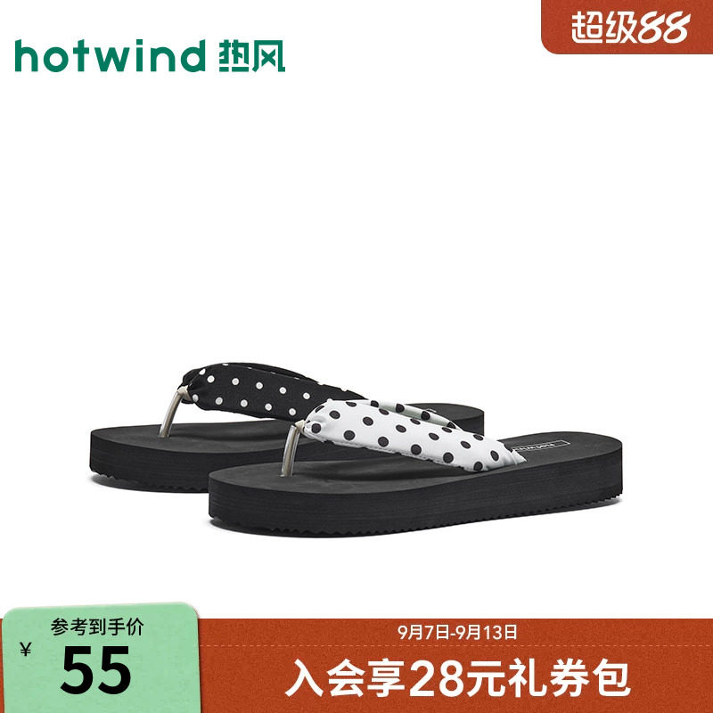 热风2026年夏季新款女时尚人字拖图片