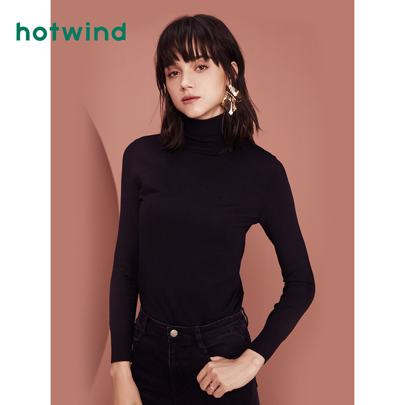 热风2019年冬季新款女士高领打底针织衫F08W9402|ruв категории Женская одежда, шерстяной свитер - от Buy2taobao.com для оказания профессиональной услуги покупки агента Taobao