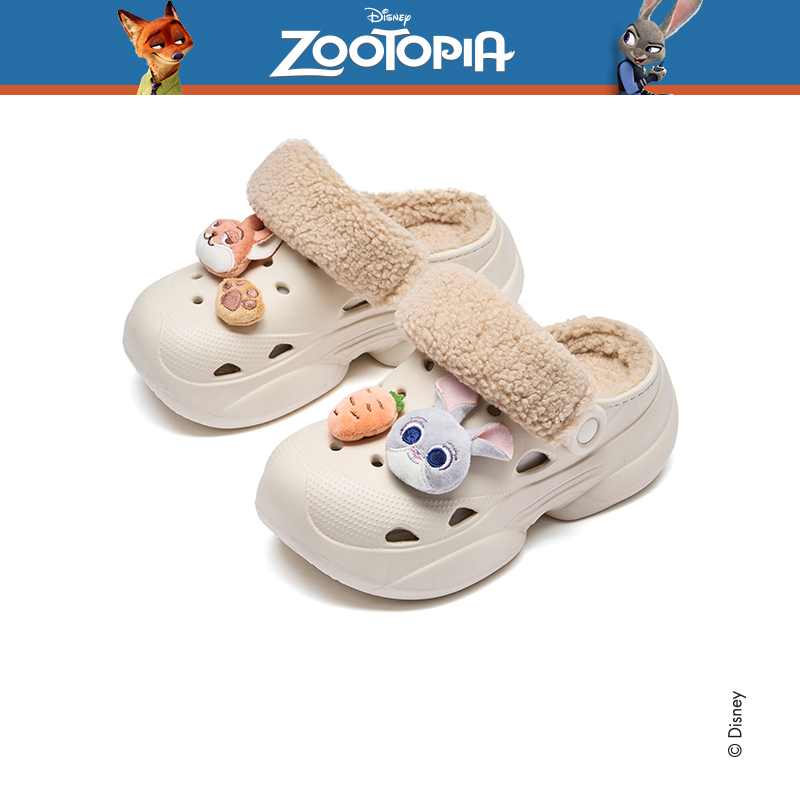 热风2025年冬季新款女休闲洞洞鞋