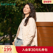 热风女士轻薄羽绒服外套2025年冬季 新款 圆领羽绒服叠穿内搭上衣