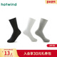 热风中筒袜2025年春季 新款 女士200针细抽条中帮袜透气高弹力袜子