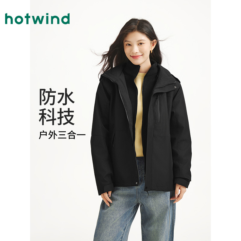 热风户外运动风冲锋衣