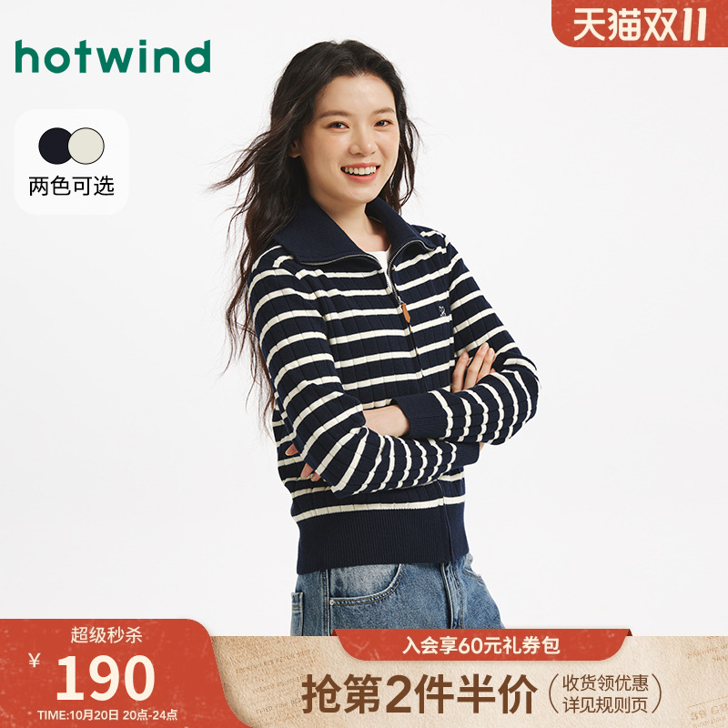 25年秋季新款女士拉链翻领开衫