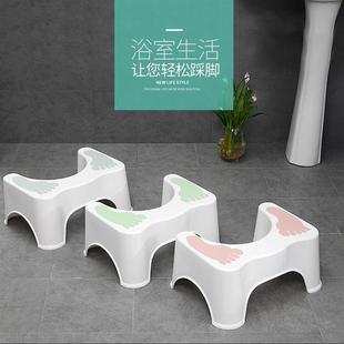 塑料垫脚凳子老人马桶脚踏凳 儿童浴室塑料凳 抖音蹲坑卫生间