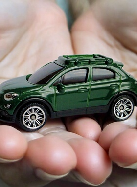 掌心玩具模型火柴盒桌面摆设绿菲亚特'16 500X 2017 6cm比例1:64