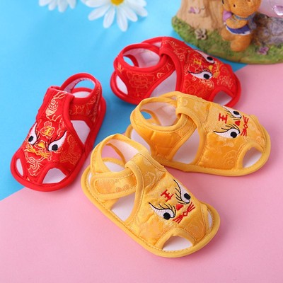 婴儿布鞋老虎满月虎头鞋周岁12