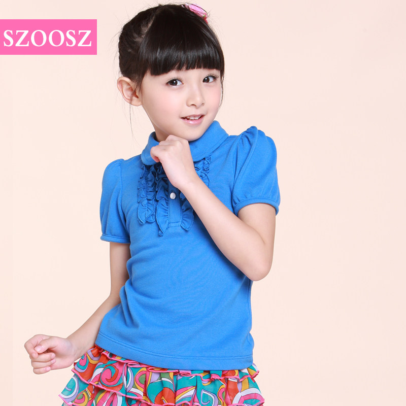 Chemise fille SZOOSZ à manche courte - Ref 2086444 Image 1