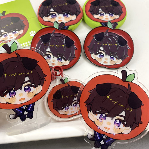 恋与深空原创同人夏以昼金属徽章打卡棒哭泣立牌吧唧谷子哥哥周边