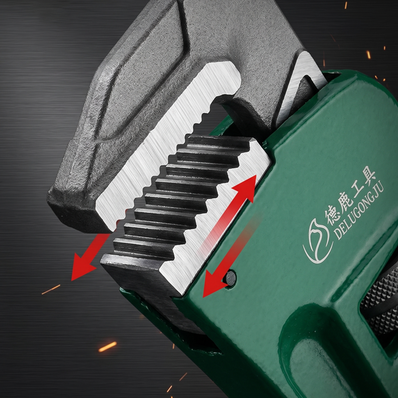 美式管钳轻型管子钳水管钳圆安装钳管道维修扳手重型管钳活口扳手