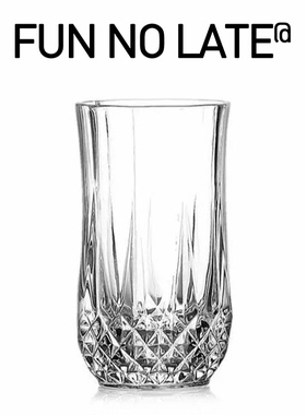 韩风冰拿铁咖啡杯钻石杯子家用耐热玻璃水杯啤酒杯耐高温茶杯