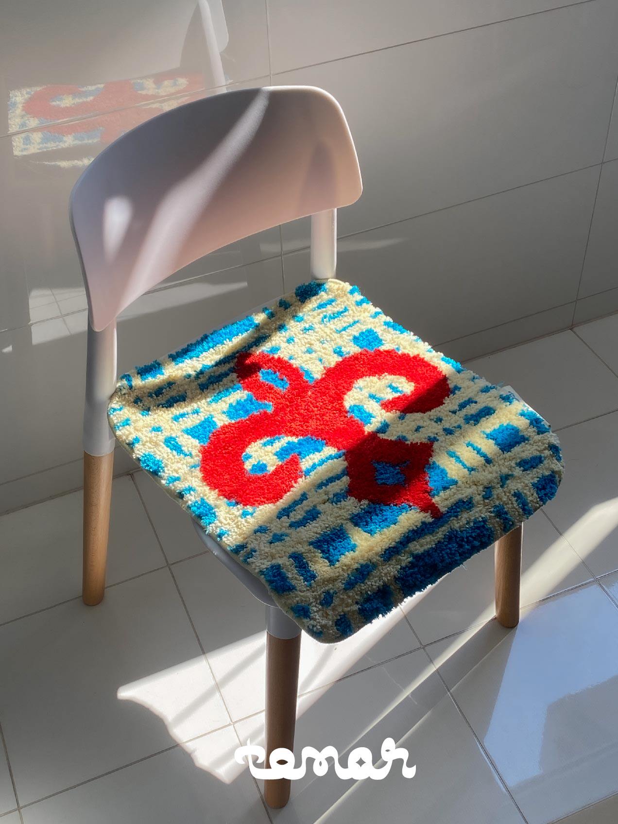 Ethnic Style Tufted Carpet with Nomadic Color-Blocking - Taobao product photo 5
