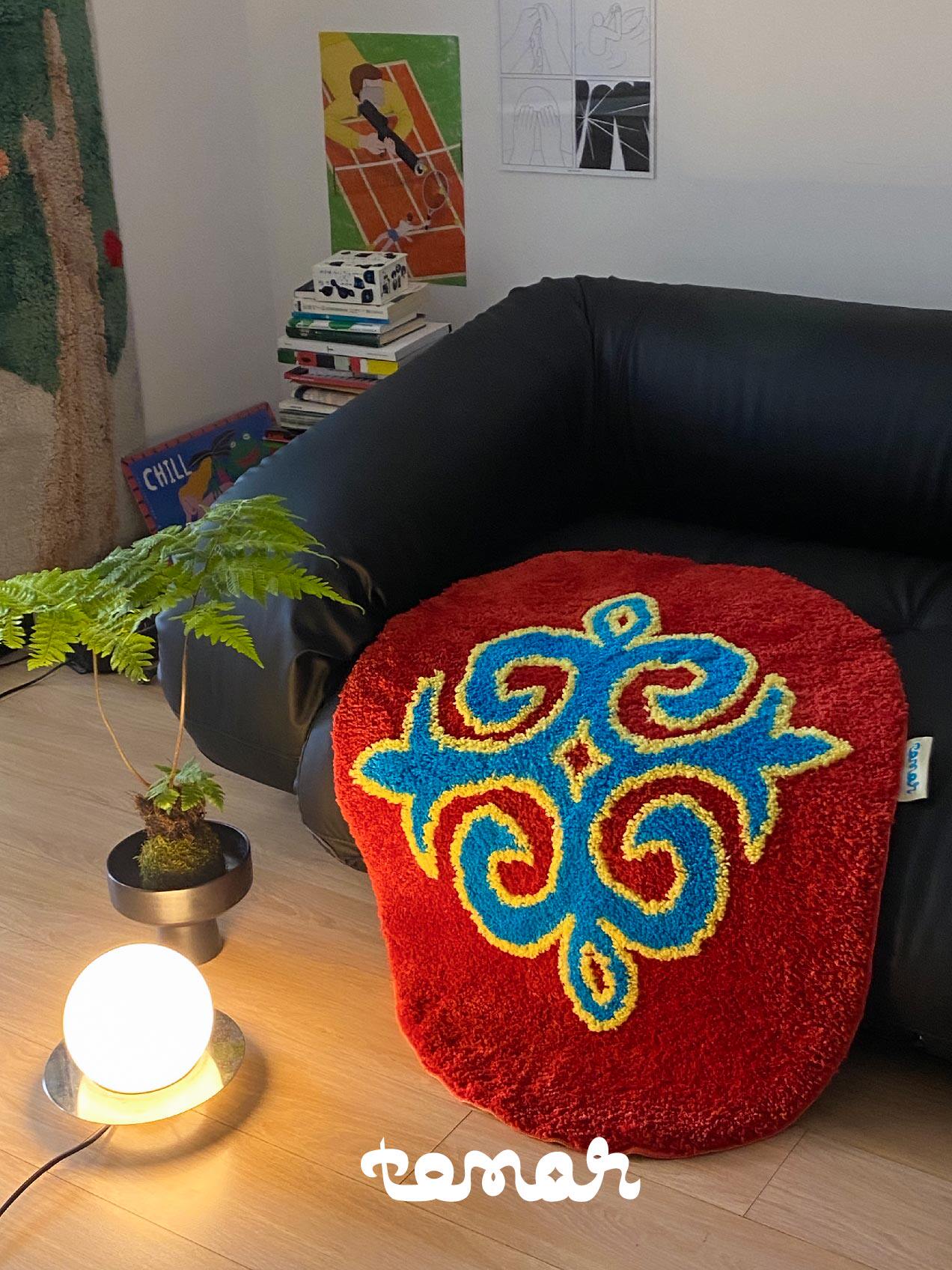 Ethnic Style Tufted Carpet with Nomadic Color-Blocking - Buy from Taobao, China | Shopme Agent