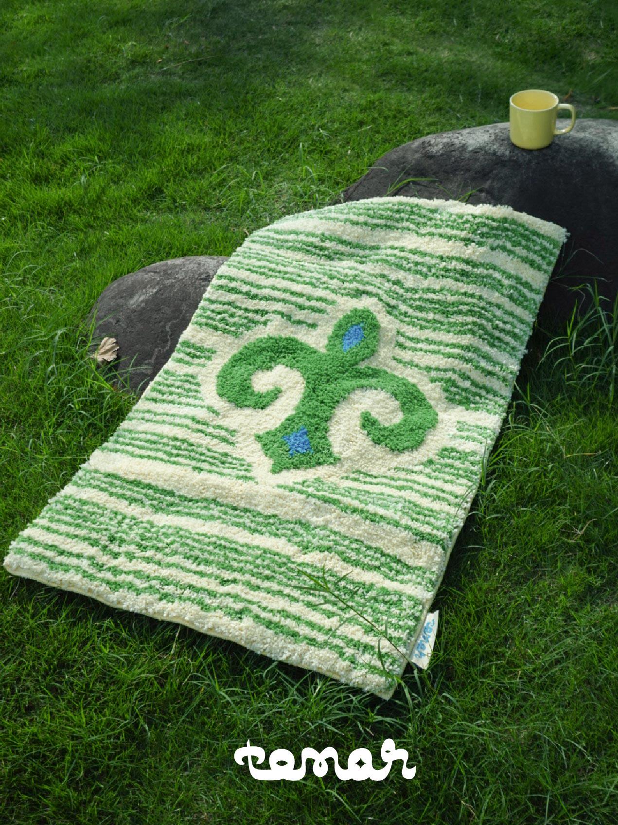 Ethnic Style Tufted Carpet with Nomadic Color-Blocking - Taobao product photo 2