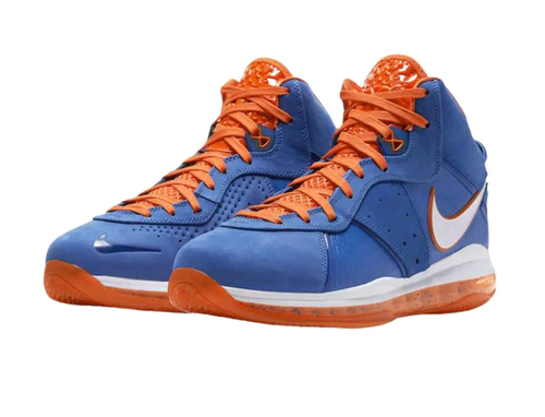 Nike Lebron 8 QS Blue and Orange中帮篮球鞋男款 蓝橙 丽水FF仓