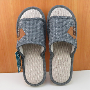 男特大号46 新款 50家用室内防滑棉麻拖鞋 亚麻拖鞋 加大码