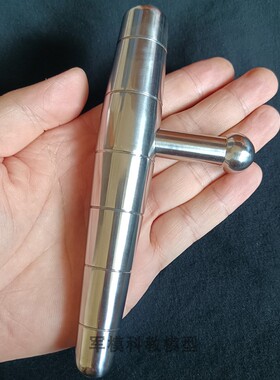 超大实心一体304不锈钢EDC战术棍酷棍T型拐点穴撅健身防卫车载锤