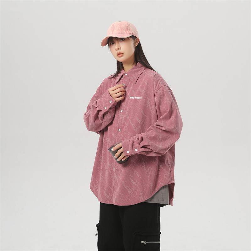 春季新款高品质长袖衬衫 红色 CC042-P45 控68图片