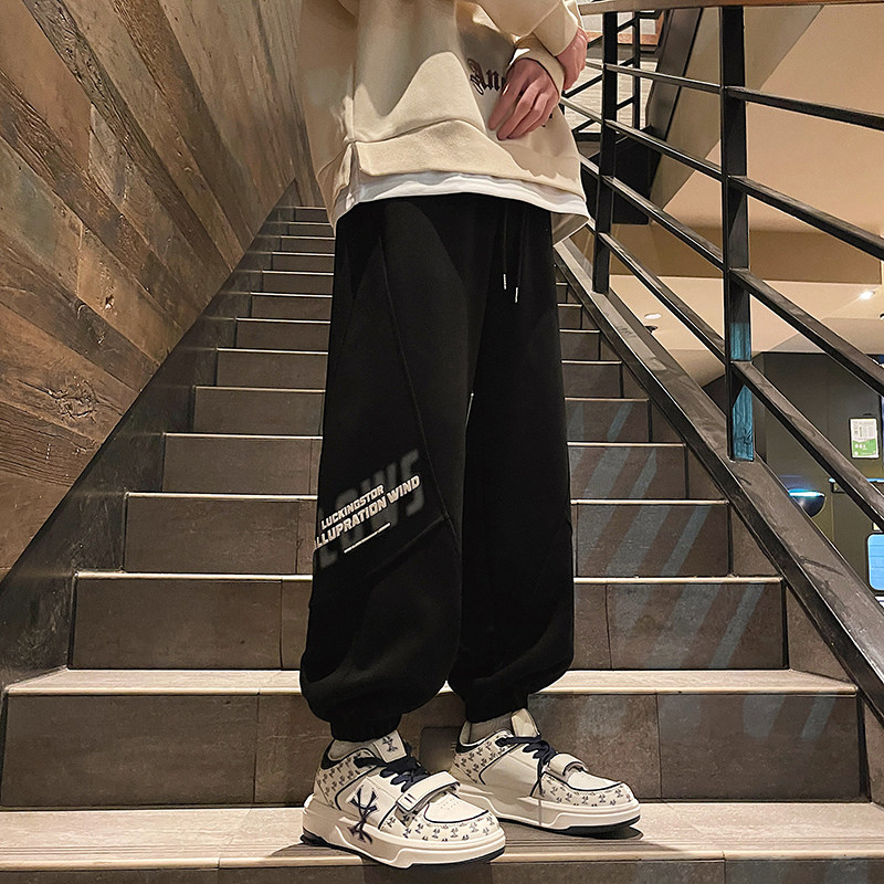 春季新款华棉复合牛奶丝可供得物抖音灰色K015-P50控78现货,男装休闲裤,电商B237