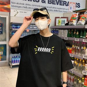 2023港风夏季新款短袖T恤印花  白色 TX061-P25图片