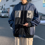 2024春工装刺绣夹克外套蓝色JK036-P40，男装夹克，电商B237
