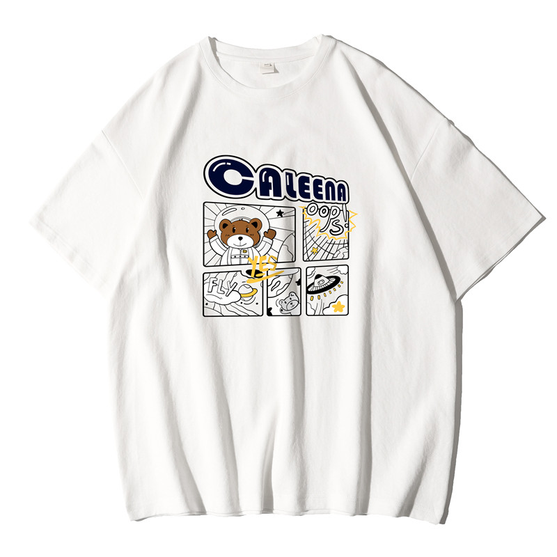 2024夏季新款短袖T恤印花白色TX066-P25，男装T恤，电商B237