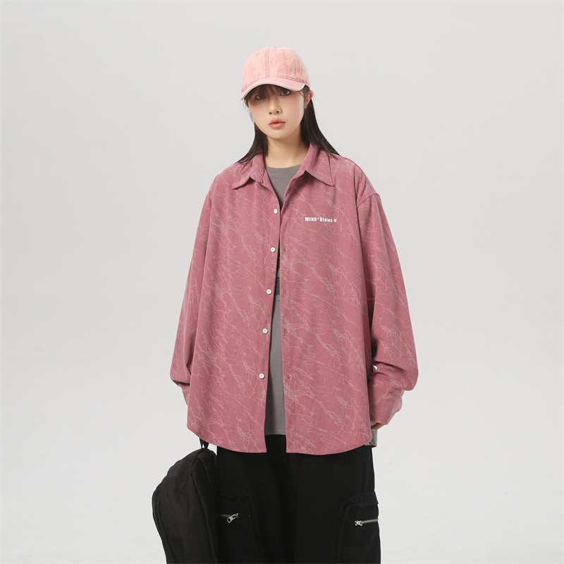 春季新款高品质长袖衬衫红色CC042-P45控68,男装衬衫,电商B237