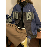 2023女模秋季新款男士工装立体口袋夹克蓝色JK036-P40，男装夹克，电商B237