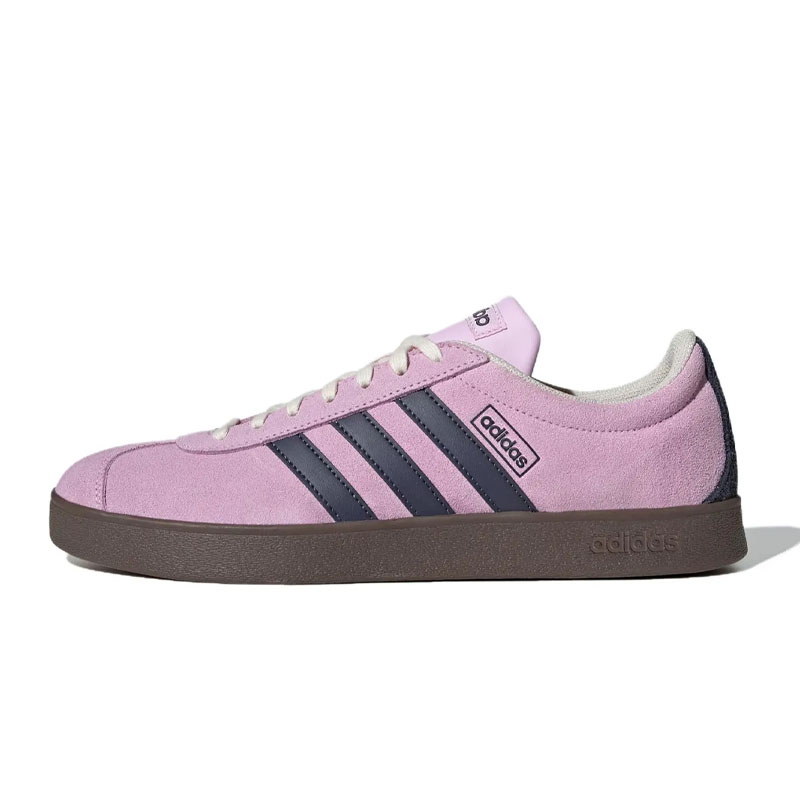 Adidas VL COURT 2.0 紫色 舒适百搭 防滑耐磨 低帮 板鞋JR8309