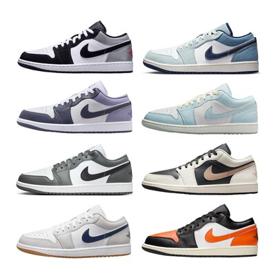 Jordan Air Jordan 1 AJ1 low 灰色 低帮 复古篮球鞋 553558-152