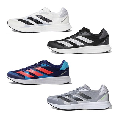 adidas Adizero RC 4 舒适 耐磨 白黑 低帮 跑步鞋 男款 GX8152