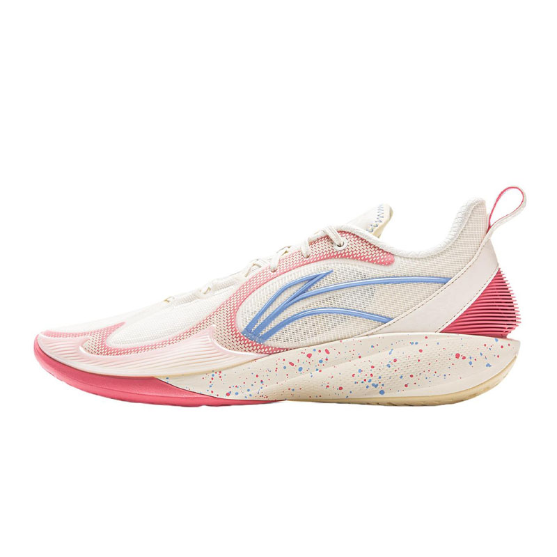 LiNing李宁 闪凌2V2 䨻科技减震防滑耐磨低帮篮球鞋男款ABPV003-4