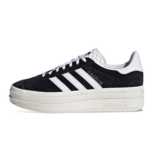 Adidas originals Gazelle 厚底耐磨防滑 低帮板鞋 女款 HQ6912