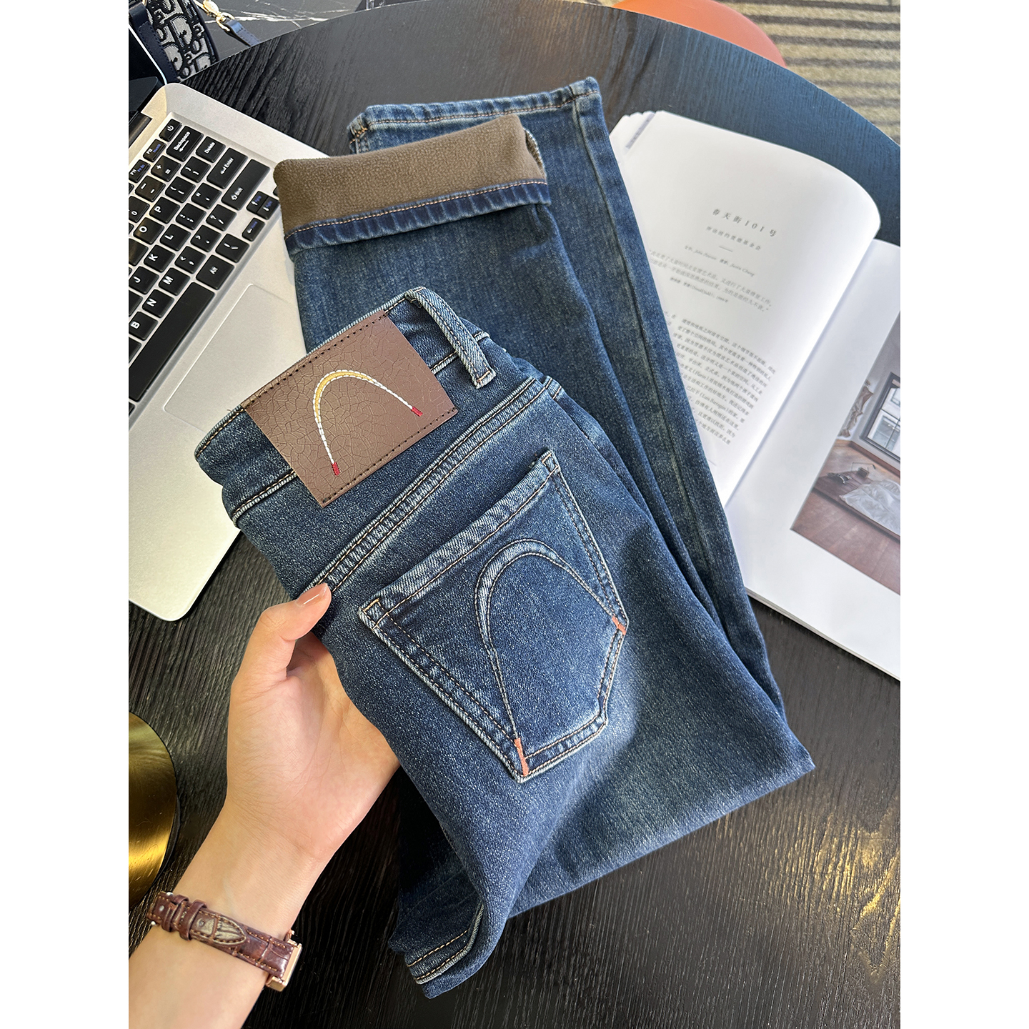 直腿秘诀！小个子窄版直筒牛仔裤