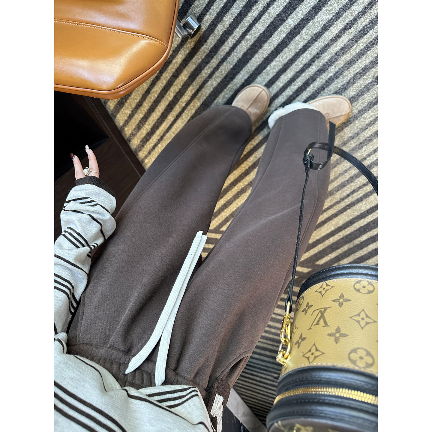 一条过冬保暖绒！~加厚弯刀休闲裤子女冬新款小个子宽松阔腿裤子,女装/女士精品,休闲裤,淘宝优惠券,粉丝福利购,淘宝优惠卷