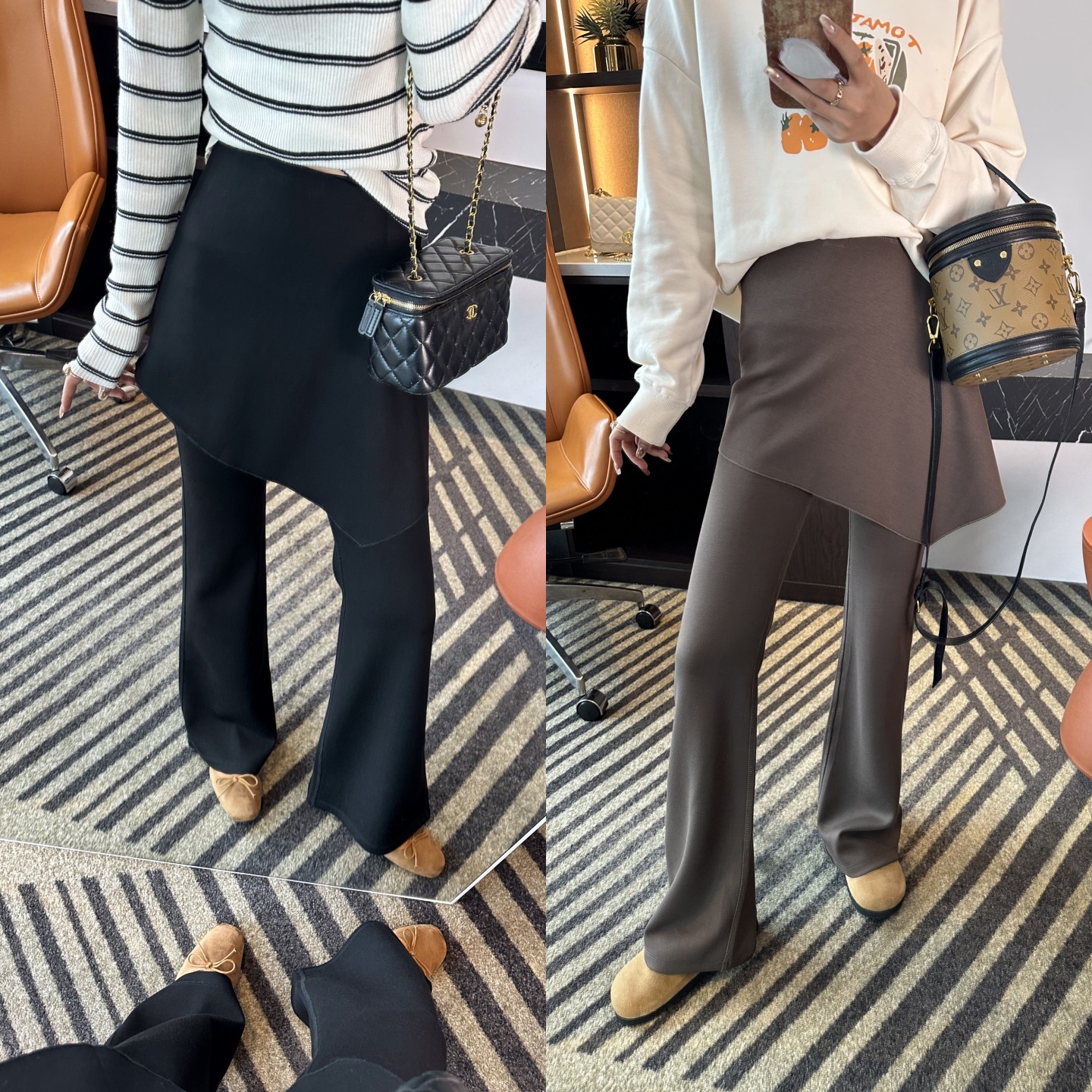 一衣多穿！！极简瑜伽裤松弛感纯色两件套装设计微喇休闲裤女2025,女装/女士精品,休闲裤,淘宝优惠券,粉丝福利购,淘宝优惠卷