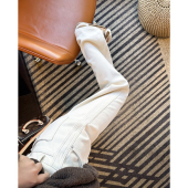 高腰显瘦白色拖地裤 遮胯 女2026新款 阔腿牛仔裤 梨形身材zui爱