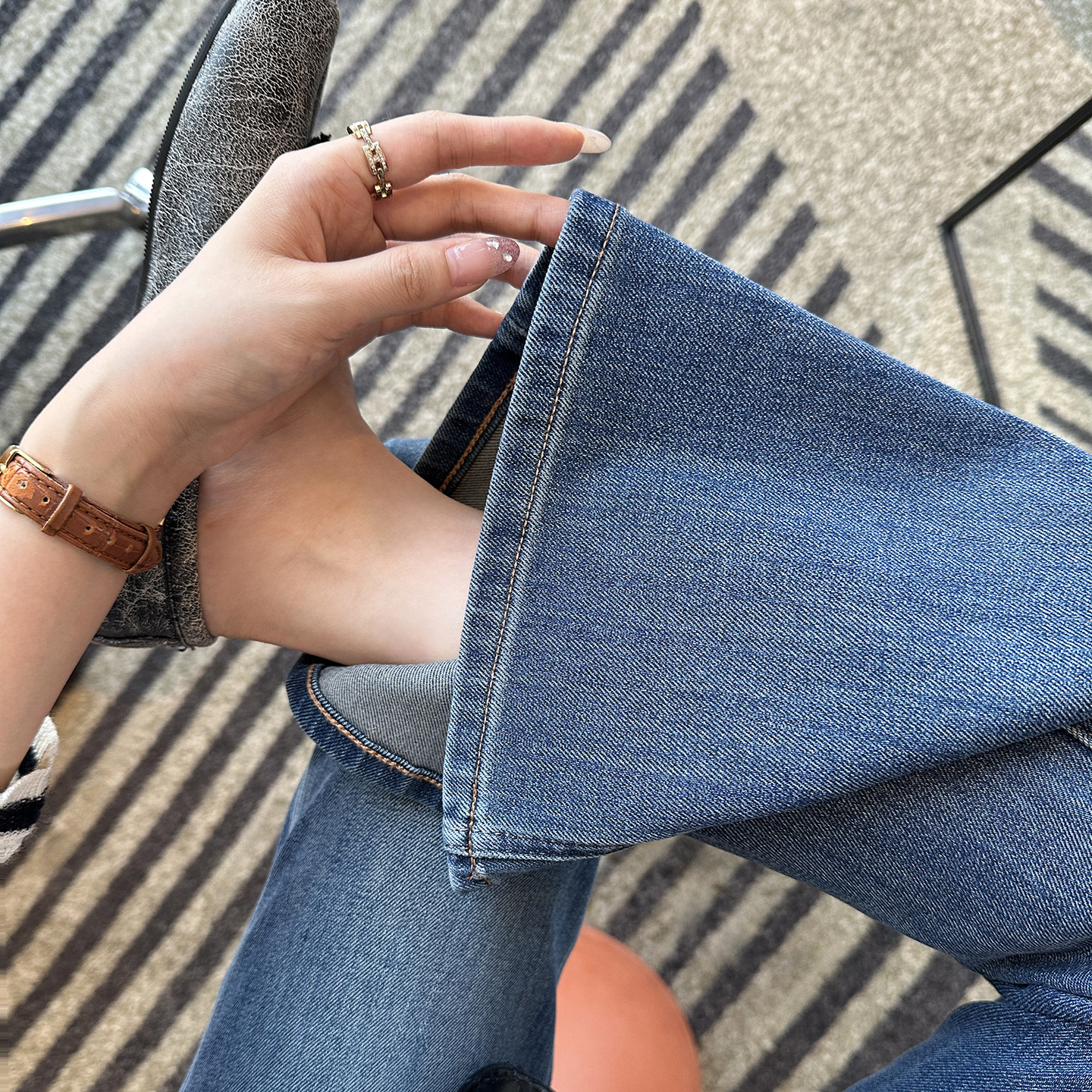 炸裂显腿长！~高腰筒喇牛仔裤女2025新复古宽松垂感阔腿喇叭长裤,女装/女士精品,牛仔裤,淘宝优惠券,粉丝福利购,淘宝优惠卷