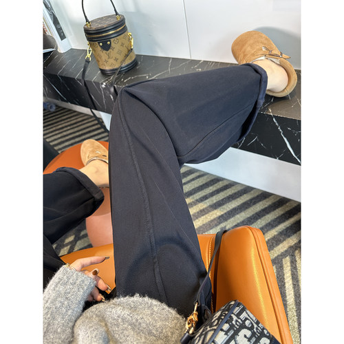 遮胯！闭眼入~复合绒弯刀牛仔裤