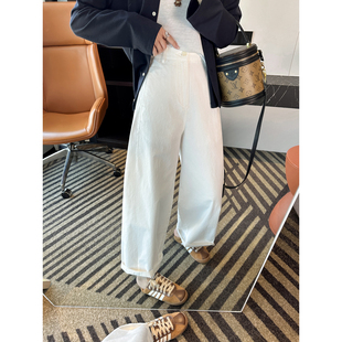 莱赛尔九分直筒休闲裤 版 子女2026新款 小个子宽松阔腿裤 型太赞了