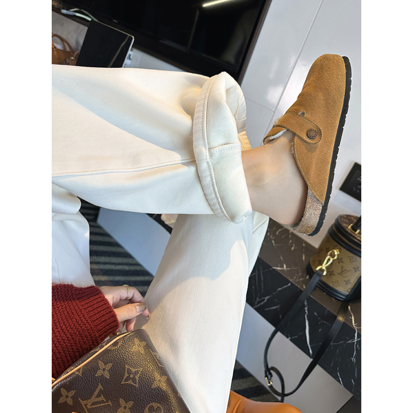 升级回归！~加绒窄版直筒牛仔裤