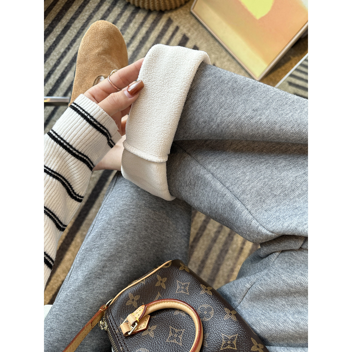 一条过冬！~加绒加厚天然棉香蕉休闲裤女新款宽松阔腿显瘦镰刀裤,女装/女士精品,休闲裤,淘宝优惠券,粉丝福利购,淘宝优惠卷