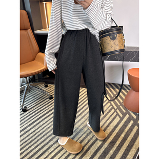 梨型报恩裤!~加绒加厚萝卜休闲裤女秋冬新款小个子九分哈伦裤子