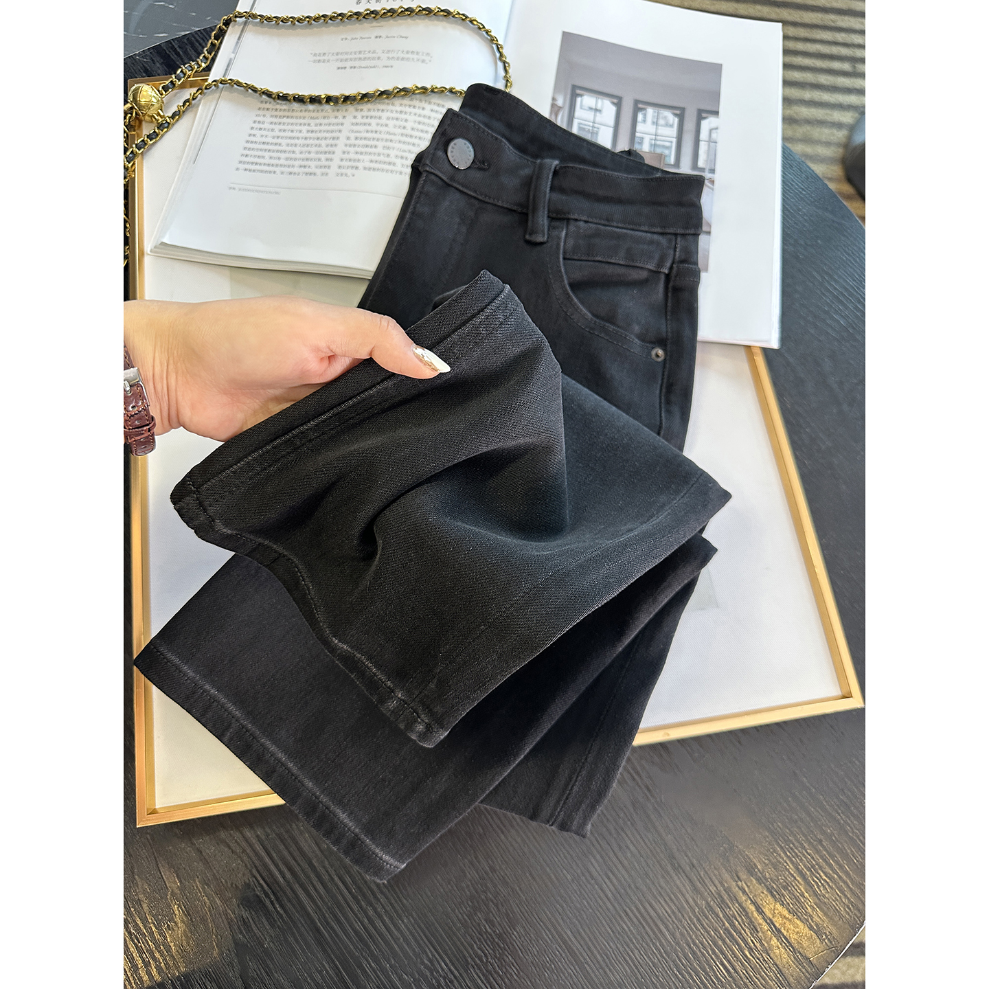 神裤本裤！小个子窄版直筒牛仔裤