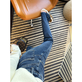 赐你大长腿 高腰提臀微喇牛仔裤 女春新款 升级版 显瘦喇叭裤