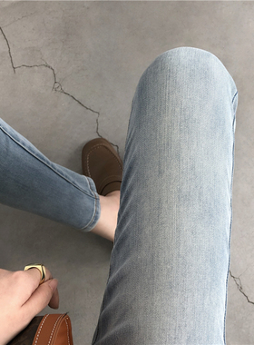 这次出了个te殊色 绝美！裤型正！零束缚2025新款百搭九分牛仔裤