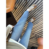 显瘦高腰弹力九分直筒裤 王炸升级 春季 女新款 小个子烟管牛仔裤