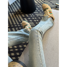 无di显腿长！！微喇叭裤马蹄牛仔裤女高腰修身显瘦新款小个子长裤