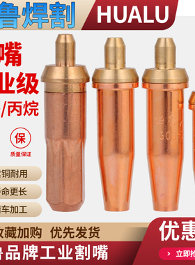 华鲁割嘴国标30型割咀100氧气乙炔丙烷环形梅花割嘴g01煤气液化气